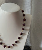 Dark Cherry Pearl Necklace