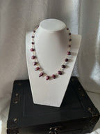 Eleanor's Pearl Necklace in Purple