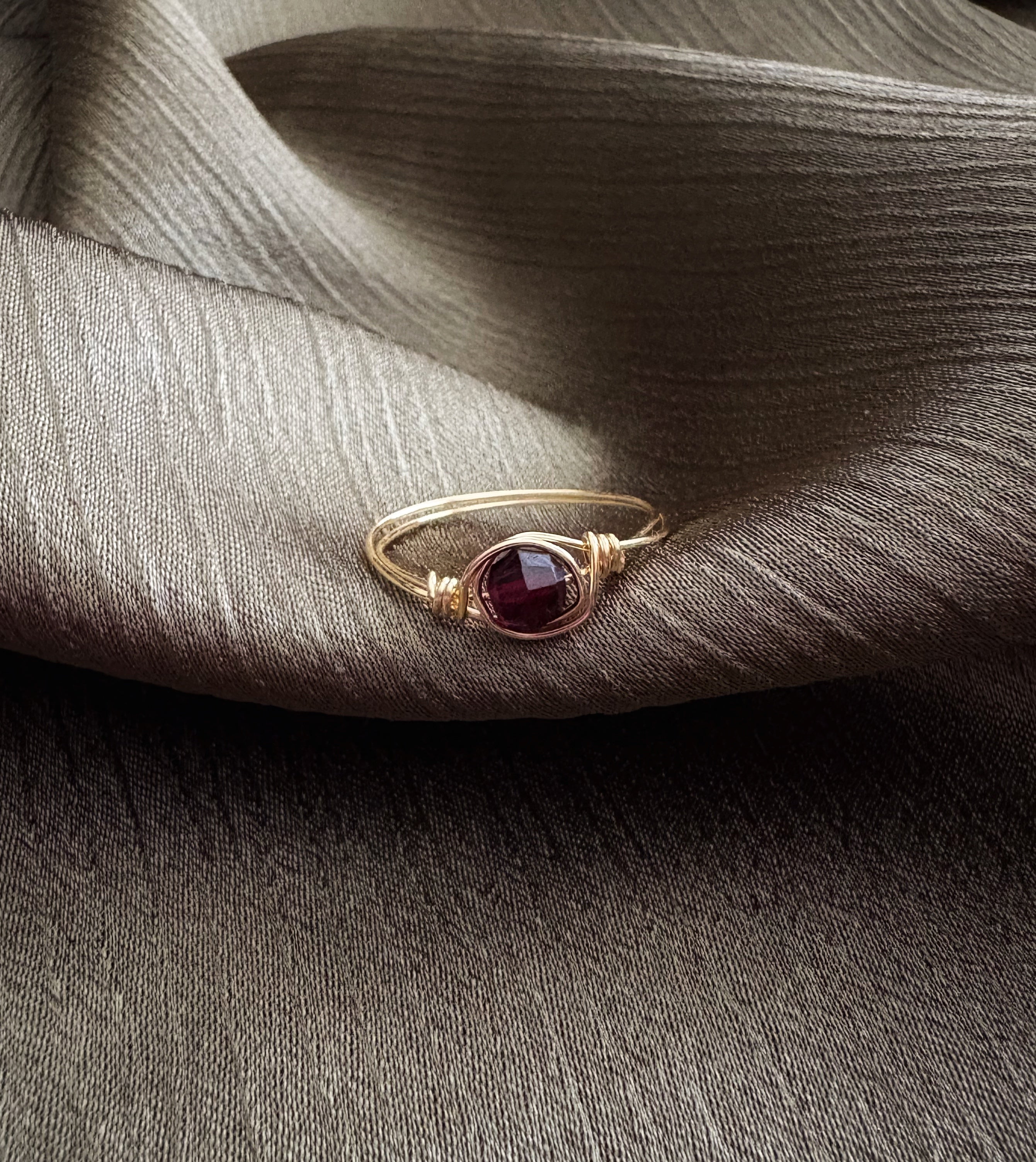 Margo Ring in Garnet
