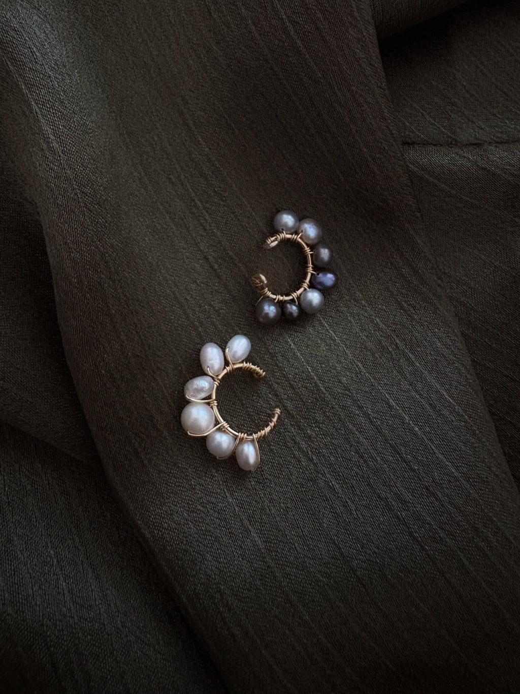 Elsie Ear Cuff in White