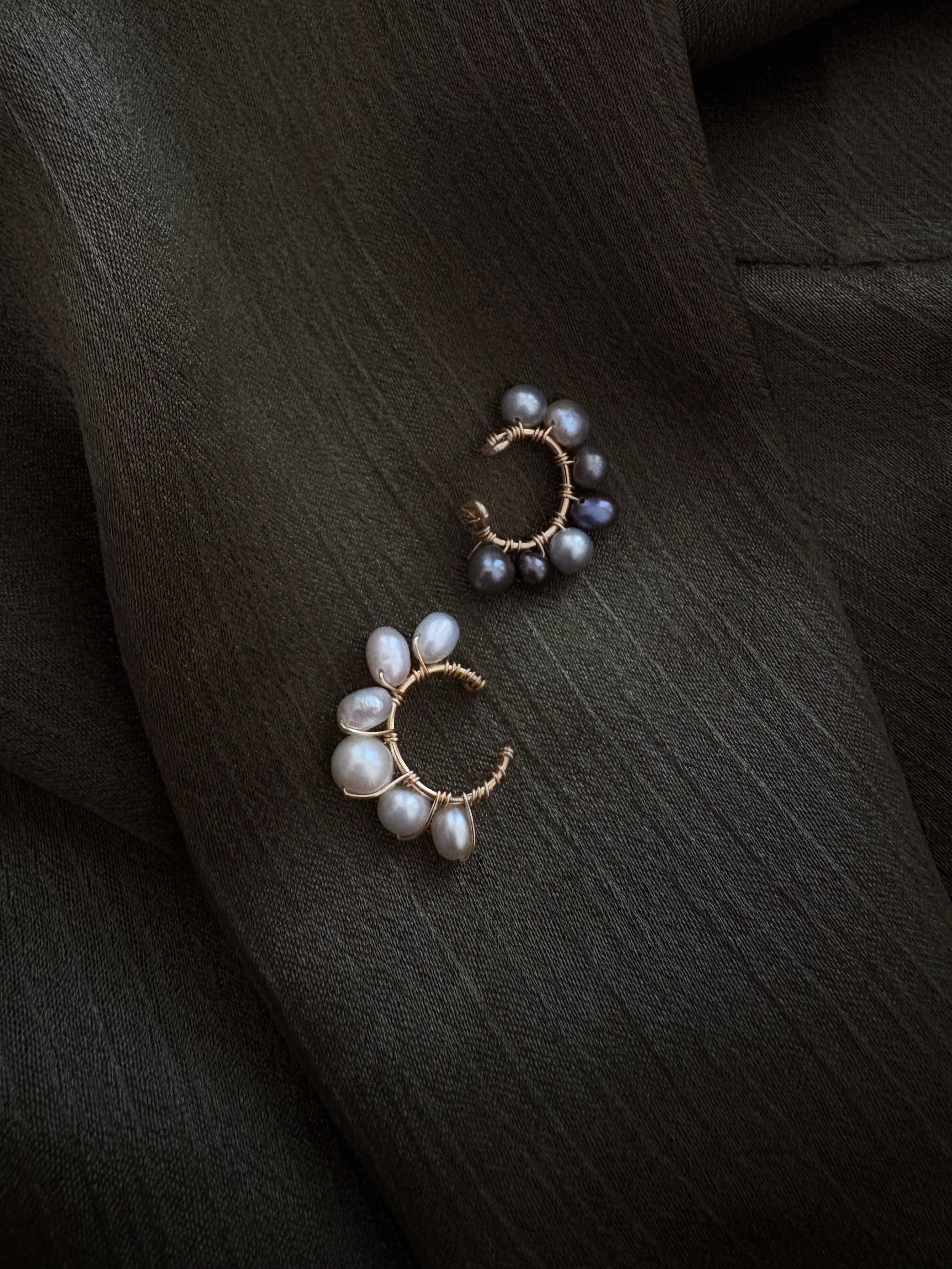 Elsie Ear Cuff in White