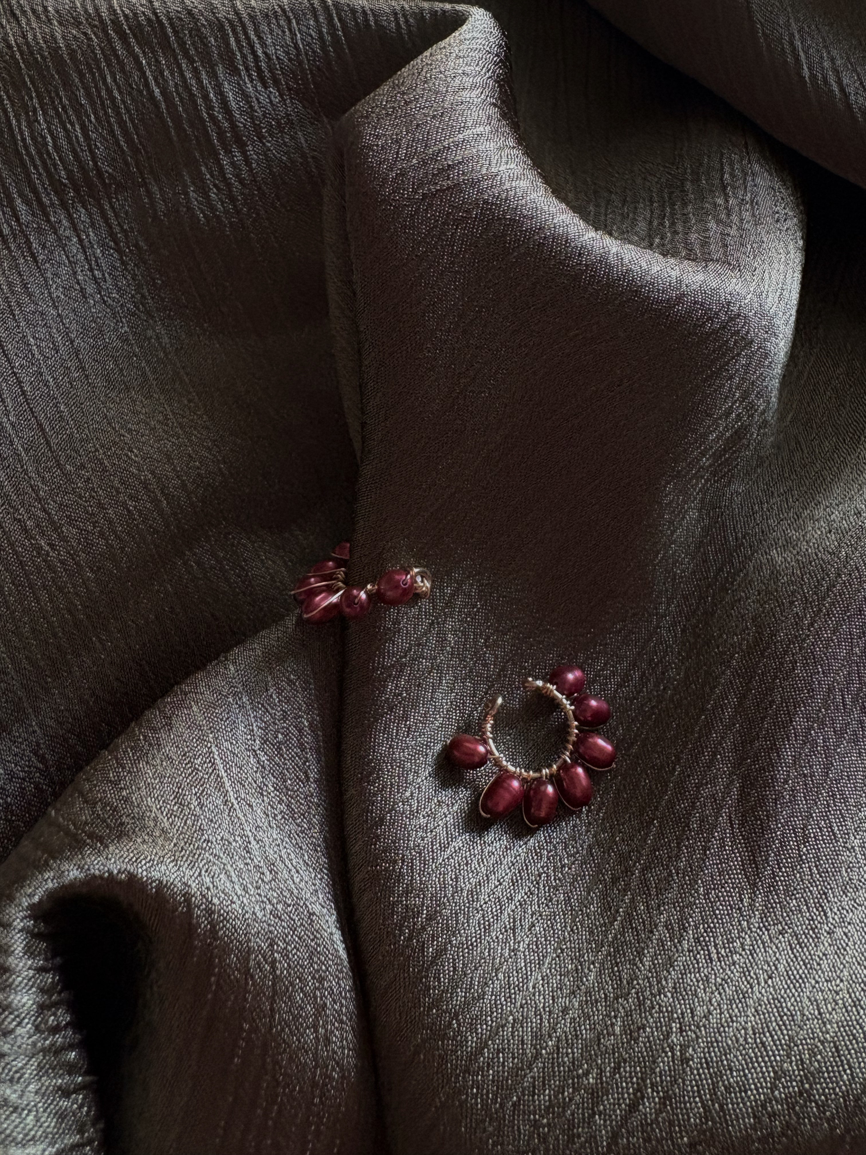 Elsie Ear Cuff in Red