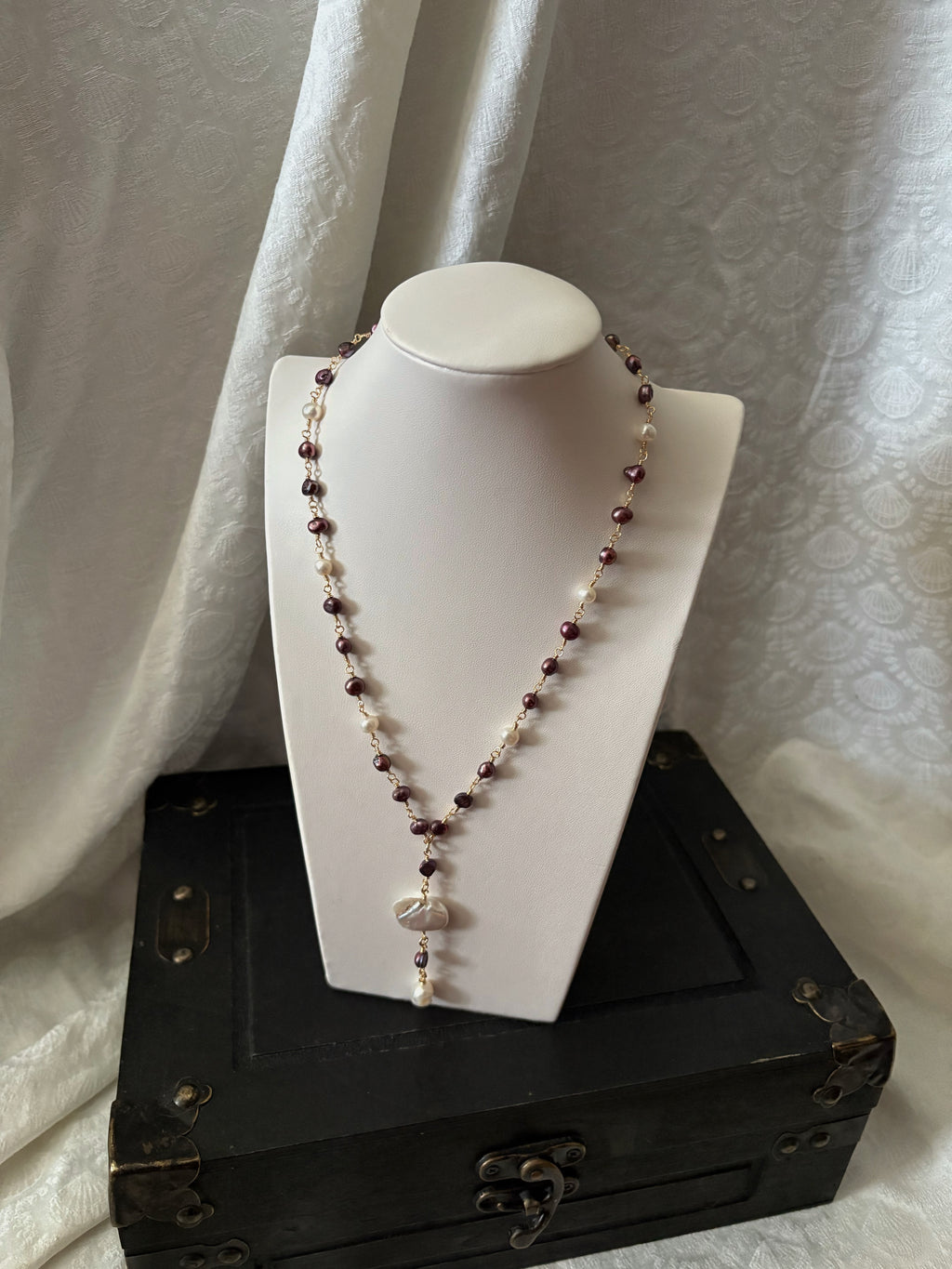 A Secret Pirate Necklace in Purple