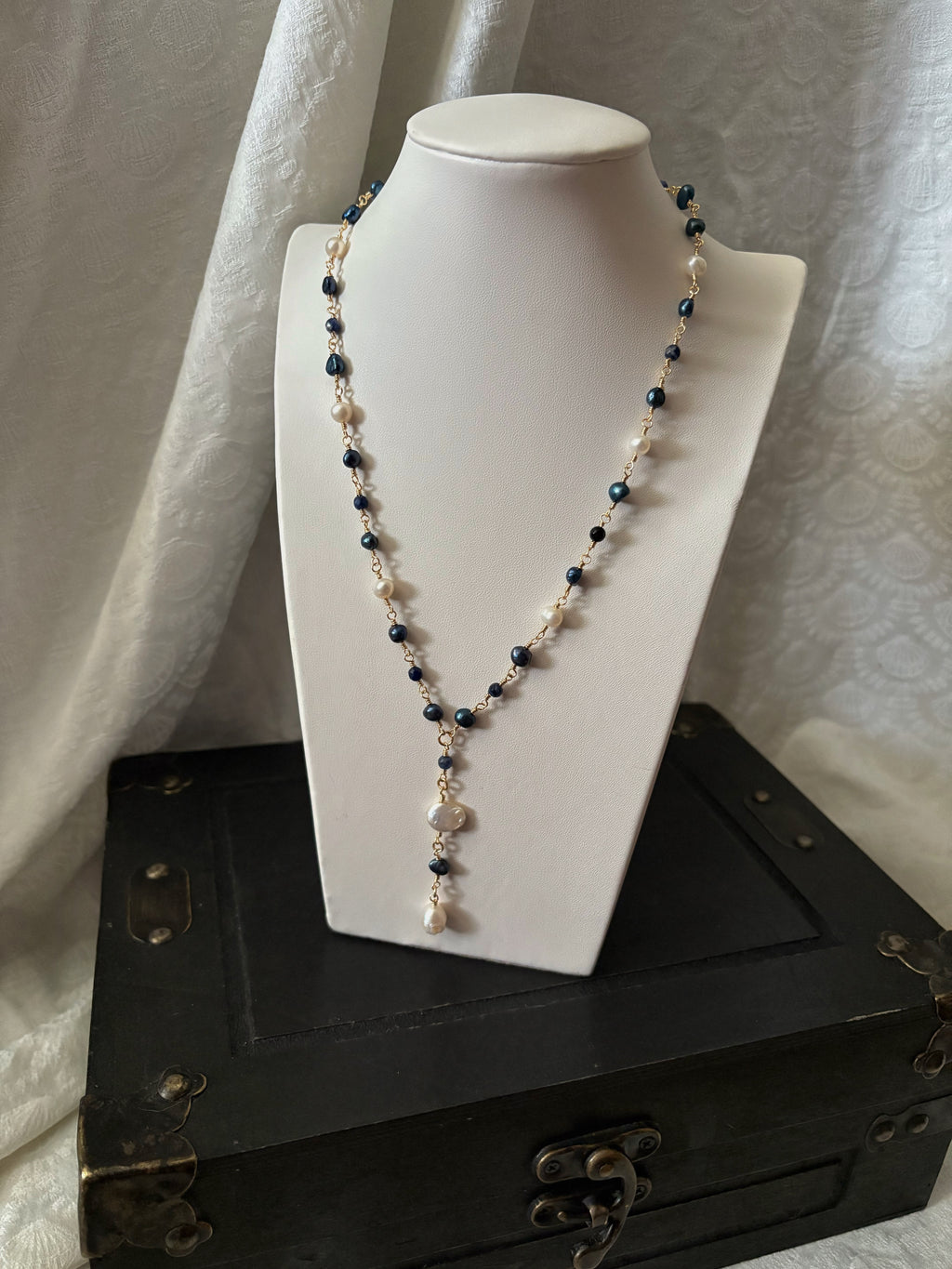 A Secret Pirate Necklace in Blue