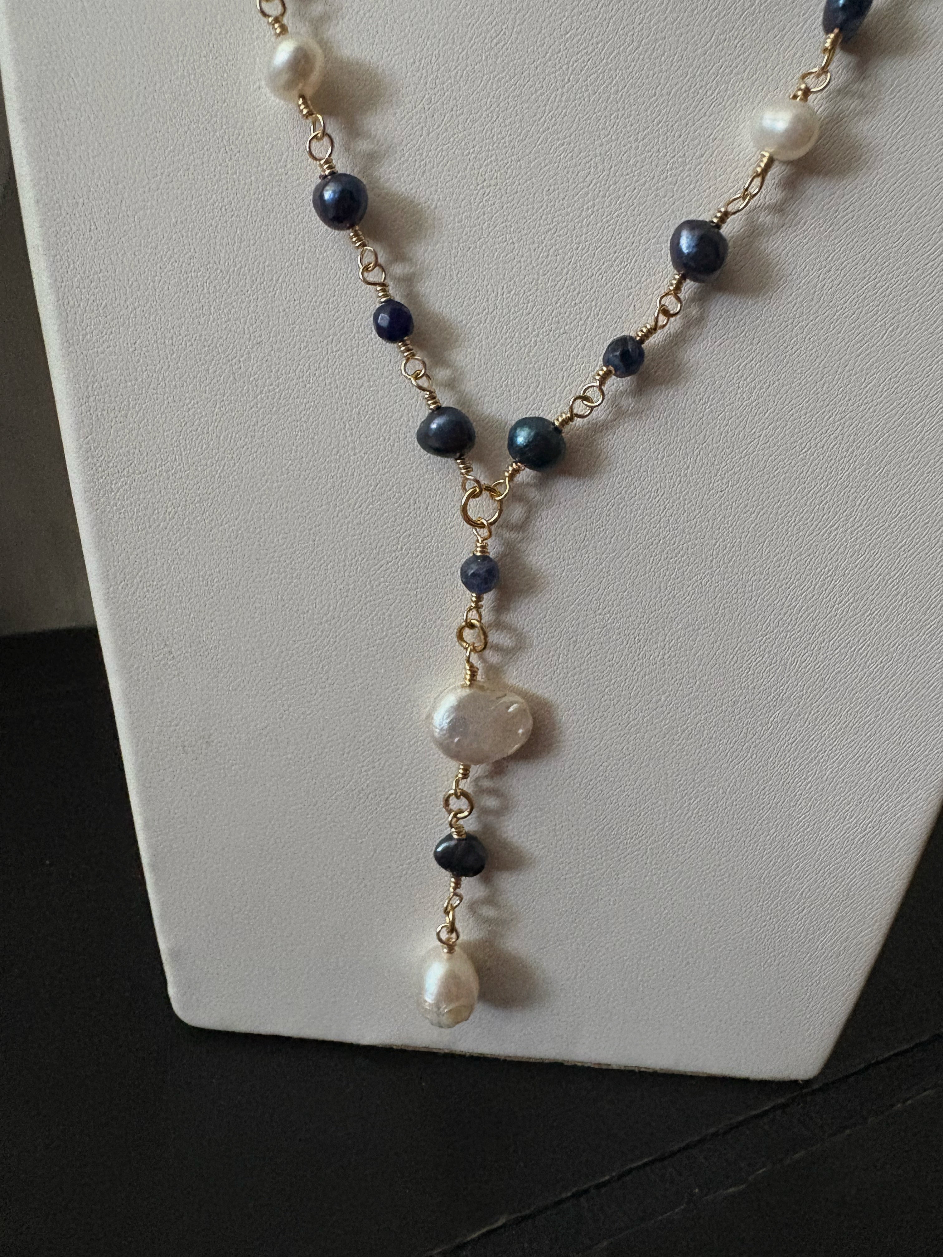 A Secret Pirate Necklace in Blue